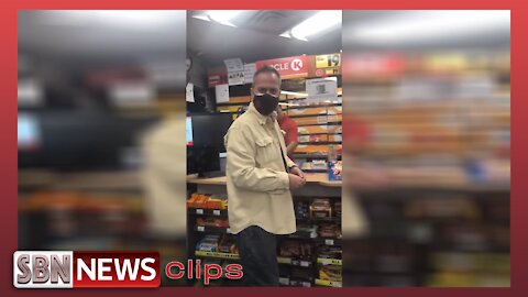 Brainswashed Covidiot Maskhole Screams at a Lady to Get Out of a Store - 5798