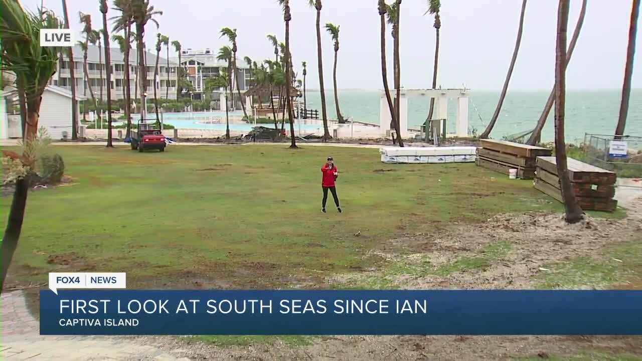 At first glance, the hotel at South Seas Island Resort may seem fine after Hurricane Ian.