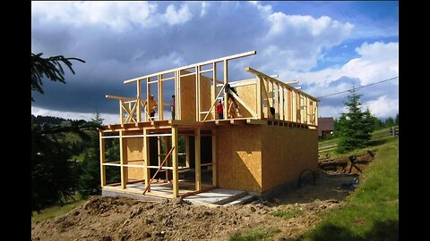 Amazing Fastest Wooden House Construction Method - Modern House Construction Technology