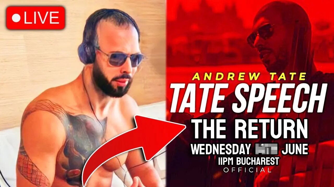 Andrew Tate CONFIRMS Return Livestream (Date)