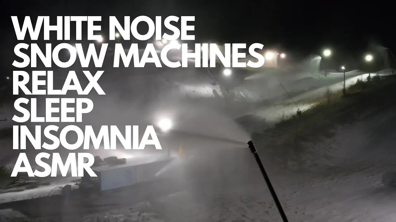 CLEAR THE MIND WITH WHITE NOISE FROM SNOW MACHINES, RELAX, SLEEP, INSOMNIA. ASMR