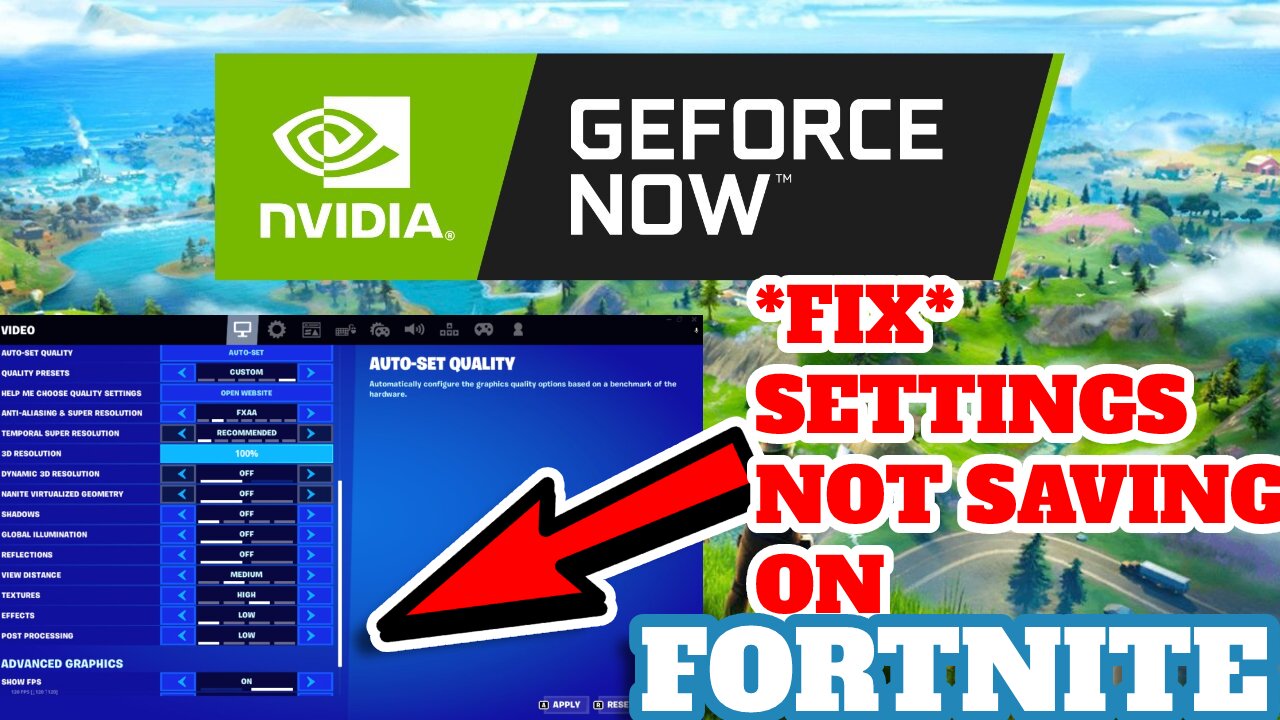 How To Save Fortntie Settings On GeForce Now - EASY TUTORIAL