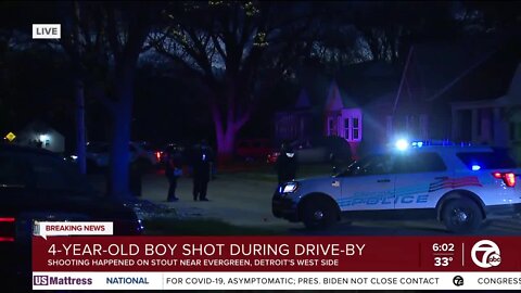Four-year-old boy shot during drive-by in Detroit