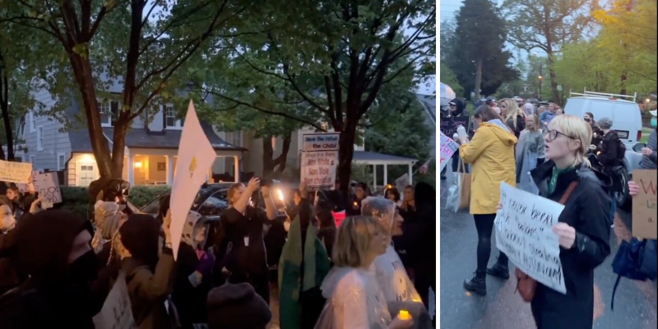 Pro Abortion Insurrectionists Harass SCOTUS At Their Homes