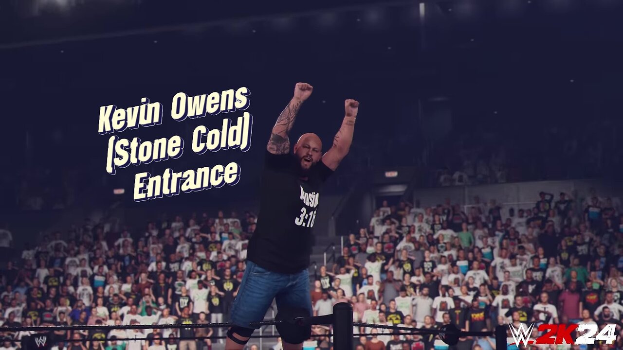 WWE 2k24 Kevin Owens(Stone Cold) Entrance