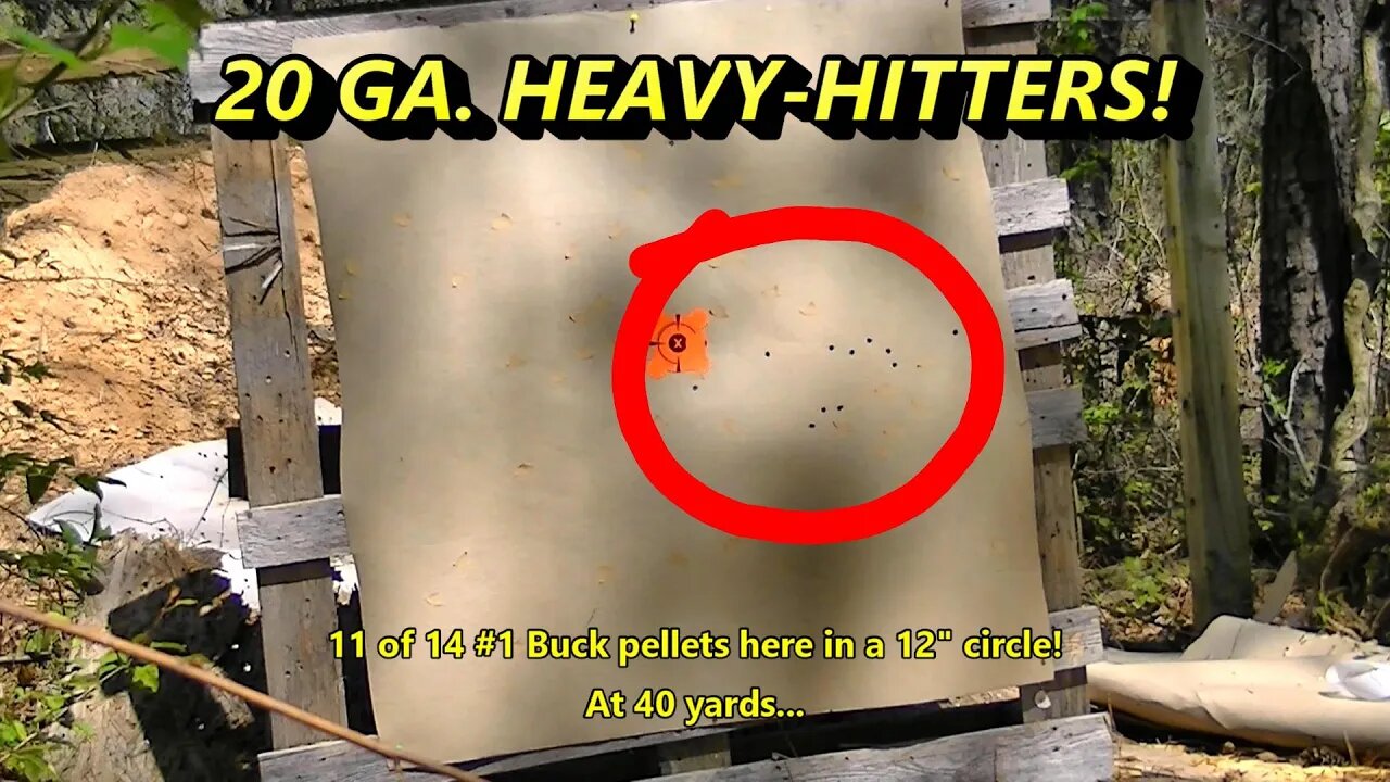 20 Ga. Heavy Hitting Buckshot (Part 2) #1 & #0 Range Tests!