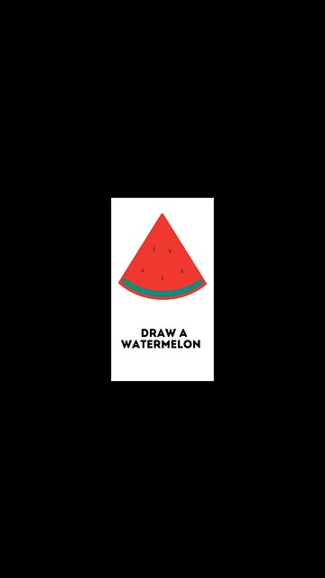 Learn how to draw and color watermelon 🍉 art | Pencil Sketch colorful drawing | Picture color pages
