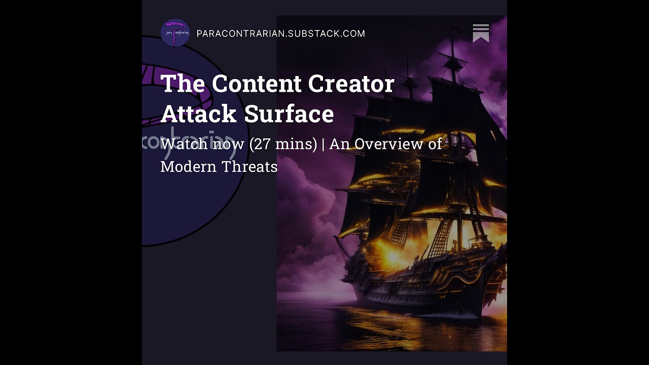 The Content Creator Attack Surface: An Overview of Threats