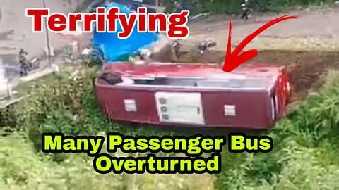 Many Passenger Bus Overturned