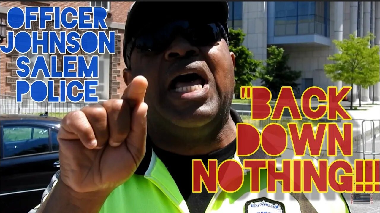 0-💯 Real Quick. Cop Loses It. Gets Put In Check. Walk Of Shame. Educated. Off. Johnson Salem Police.