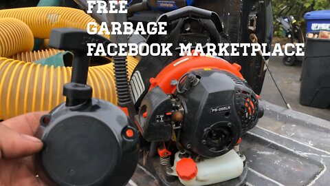 FREE FACEBOOK MARKETPLACE JUNK ECHO PB265LN BACKPACK BLOWER NEW RECOIL ASM Pull Cord WILL IT RUN?