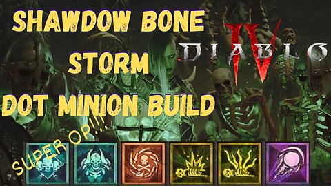 Diablo 4 Shadow Bone Storm Minion Build Guide - Nightmare Dungeon Tier 54 #diablo4 #seasonal