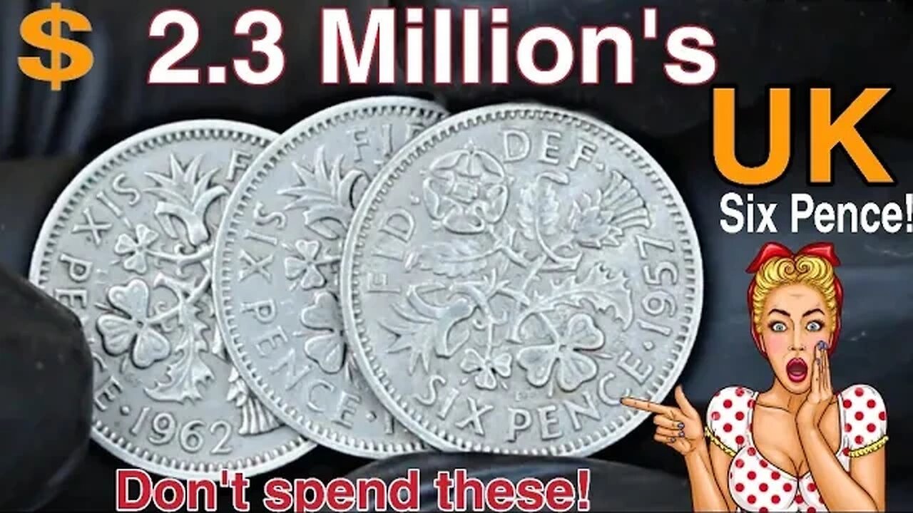 To 3 Ultra UK Six pence Rare Six pence coins worth up millions of dollars! Pence worth money!