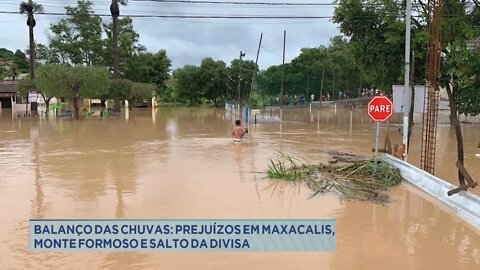 Balanço das chuvas: prejuízos em Maxacalis, monte formoso e salto da divisa