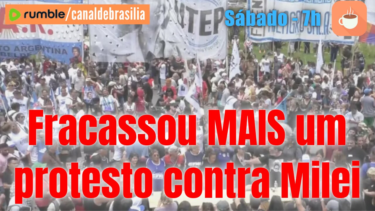 Fracassa nova manifestação contra Milei