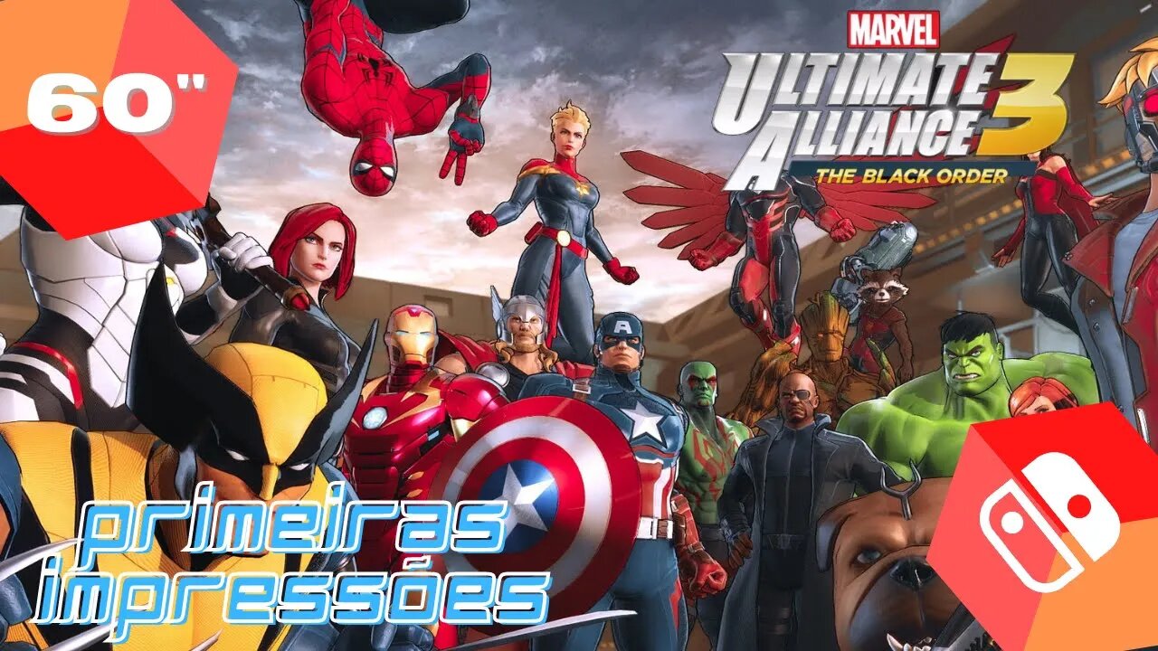 🎮🇧🇷 60Min: Marvel Ultimate Alliance 3 - Switch - SEM COMENTÁRIOS
