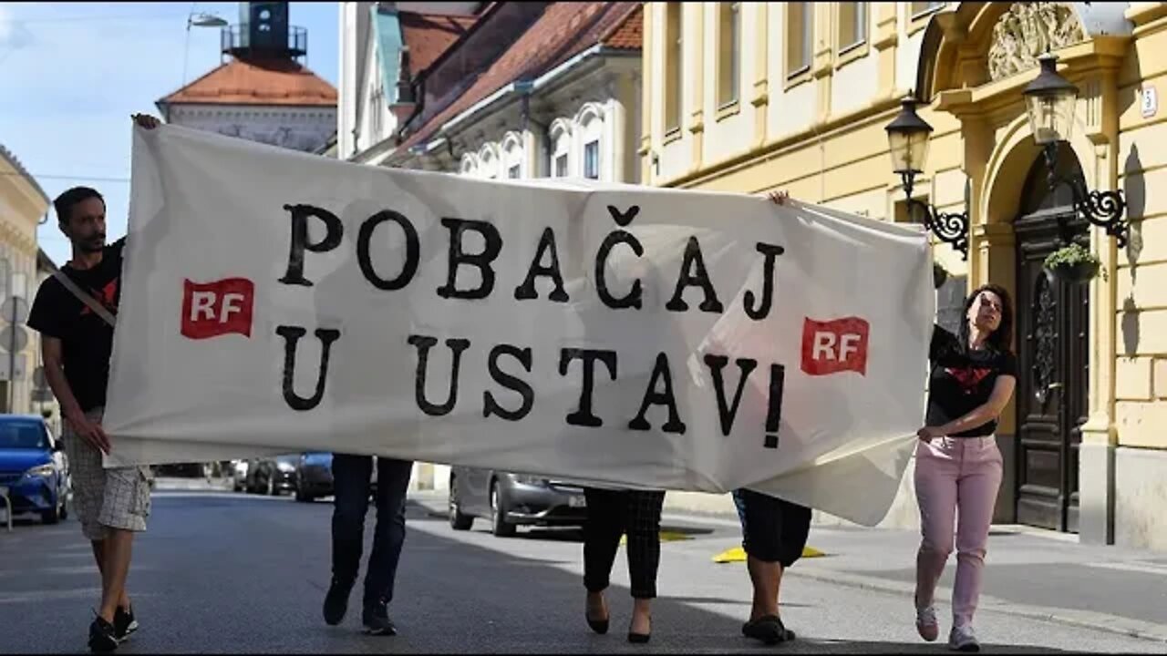 Prosvjedna šetnja Radničke fronte pod geslom "Pobačaj u Ustav"