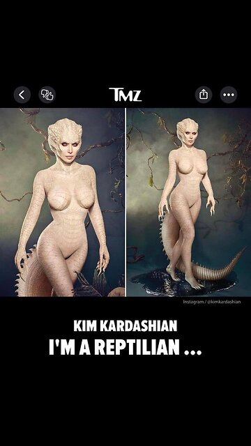IN PLAIN SIGHT - Kim Kardashian Dress Up as a Reptilian for Halloween...