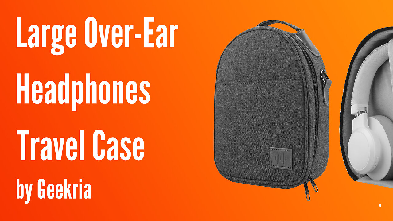 Lay Flat Over-Ear Headphones Travel Case, Soft Shell Headset Carrying Case | Geekria