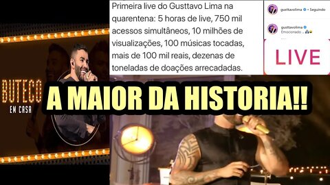 GUSTAVO LIMA BATE RECORDE EM MAIOR LIVE DA HISTÓRIA!! A PRÓXIMA JÁ ESTÁ MARCADA DIA 11 DE ABRIL!