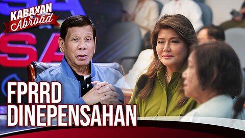 Sen. Imee Marcos dinepensahan si dating Pangulong Rodrigo Duterte