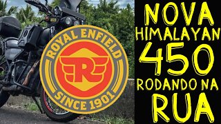 Agora você vai LARGAR sua Moto CUSTOM de vez. ELA APARECEU: Nova HIMALAYAN 450 RODANDO na RUA