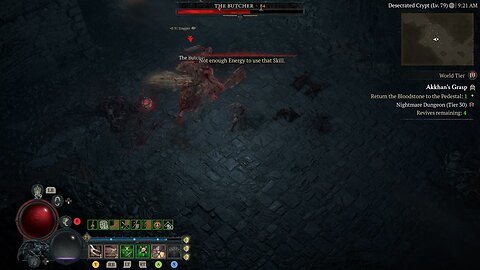 The Butcher is afraid of me - Diablo IV