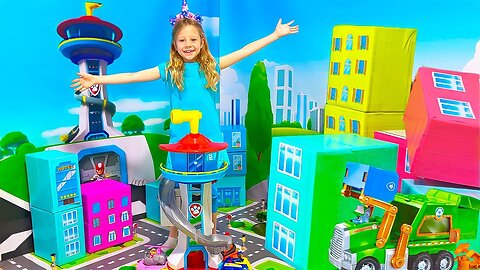 Nastya learns how to reuse on Earth Day with the PAW Patrol Toys. Useful story for children.