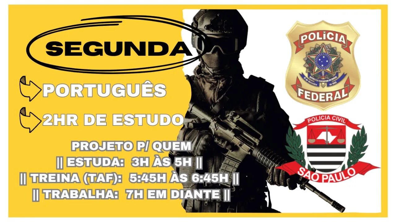 #78 Estude Comigo | Polícia Federal Agente/Escrivão || PCSP 👉 Motivação p/ o Combate