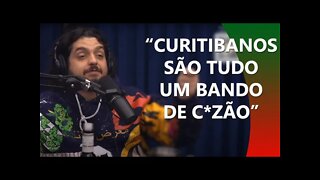 MONARK XINGA CURITIBANOS AO VIVO E DENNIS FICA SEM GRAÇA | Super PodCortes