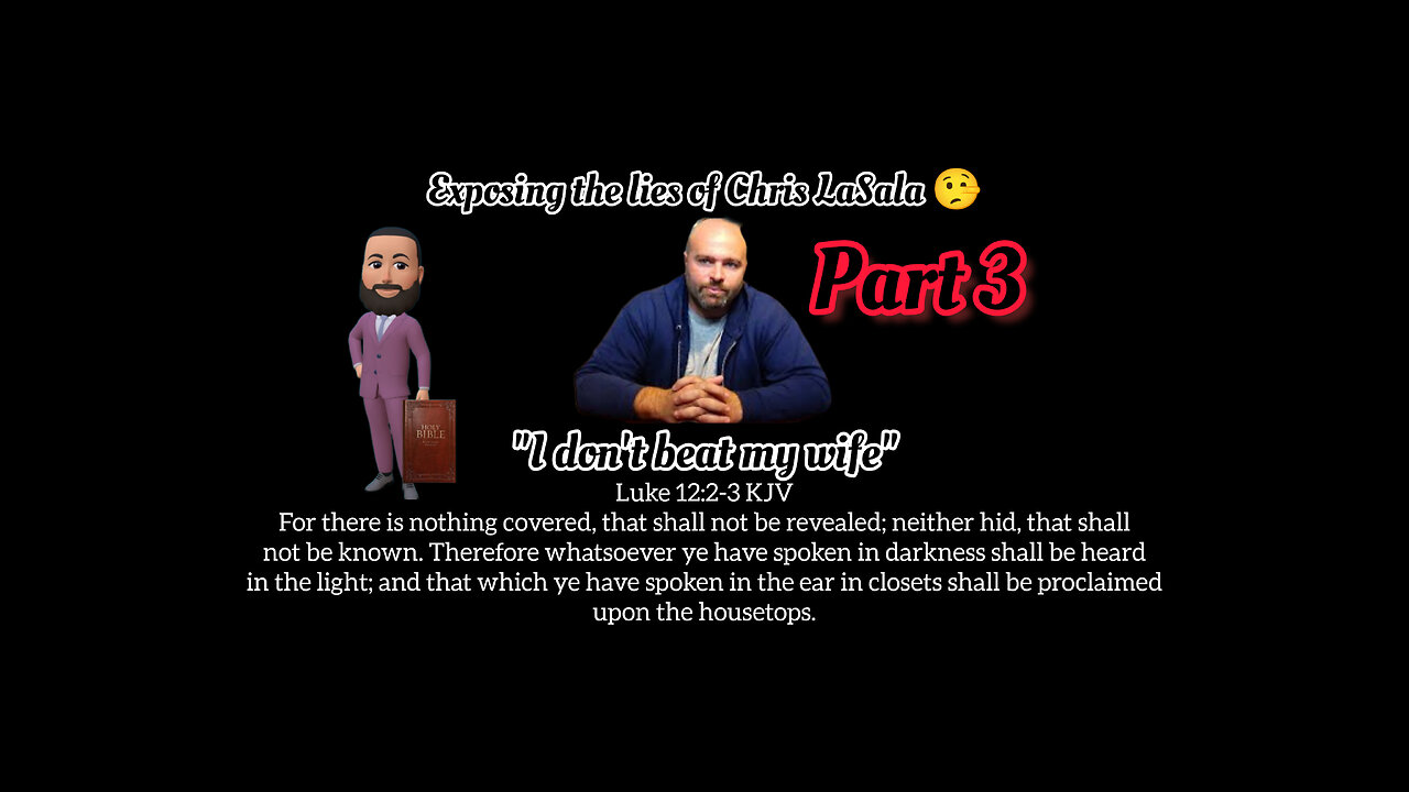 Exposing @chrislasala once again for beating his wife which excludes him from preaching or a pastor!