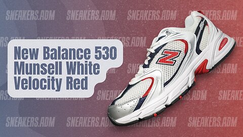 New Balance 530 Munsell White Velocity Red - MR530UIX - @SneakersADM