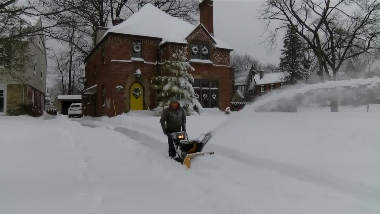 When the snow prevents you from leaving the neighborhood, you shoot the story in the neighborhood