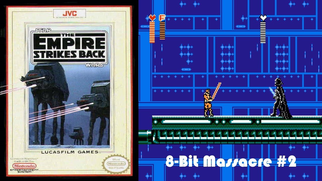 Star Wars: Empire Strikes Back - NES (Run #1-2: Echo Base/Dagobah/Jedi Training)