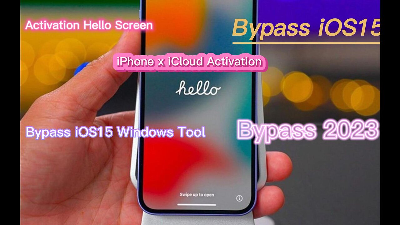 Bypass iPhone x iCloud Activation Hello Screen Bypass iOS15 Windows Tool