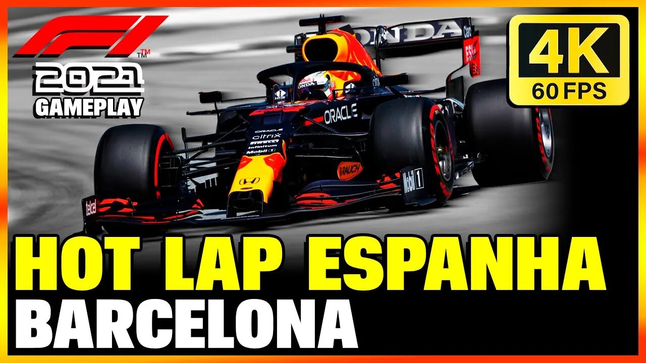 UMA VOLTA NO CIRCUITO DE CATALUNHA NA ESPANHA EM BARCELONA | 4K 60fps | RED BULL HOT LAP F1 2021