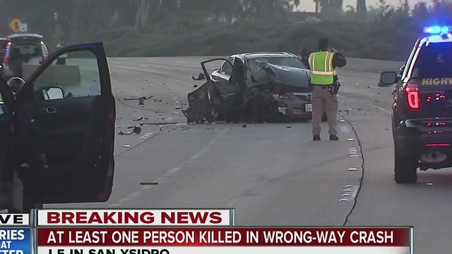 At least one person killed in wrong-way crash