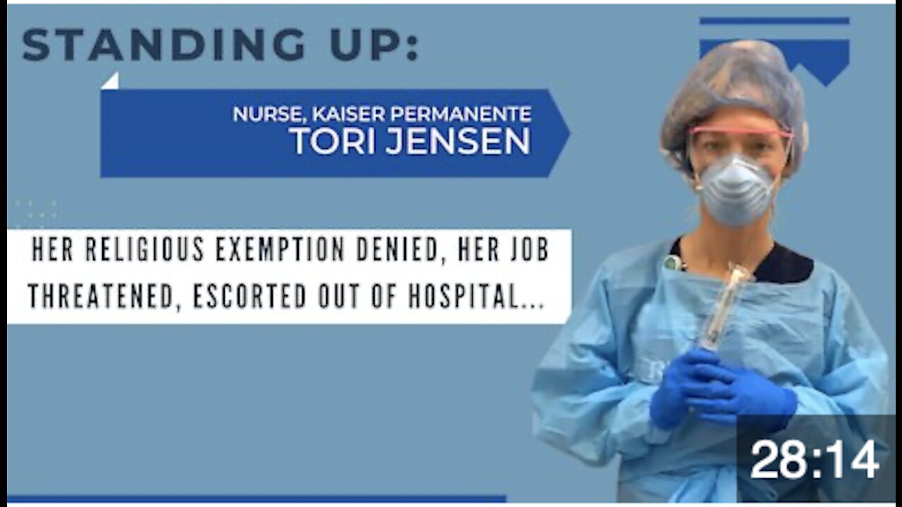 Brave Nurse, Tori Jensen Escorted Out of Kaiser Permanente Hospital
