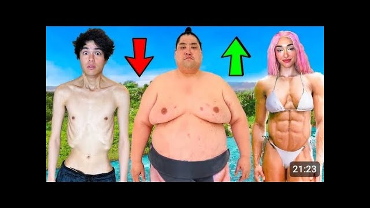 Who Can GAIN vs LOSE The Most Weight in 100 Hours!