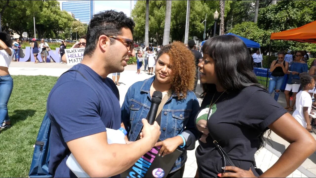 Interviewing Women At Black Women's March