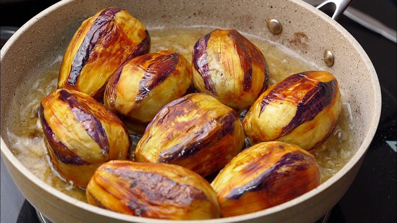 The most delicious way to cook eggplant with the least amount of fat compared to eggplant ,chicken