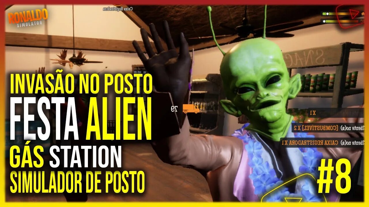 ▶️ALIENÍGENAS INVADEM POSTO DE COMBUSTÍVEL - GÁS STATION SIMULATOR