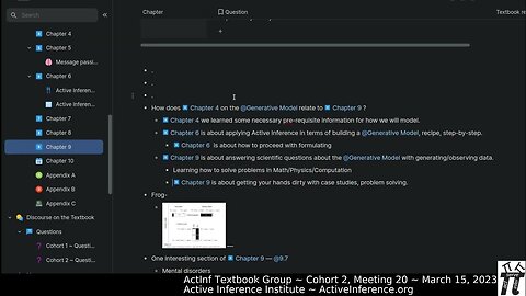 ActInf Textbook Group ~ Cohort 2 ~ Meeting 20 (Chapter 9, part 1)