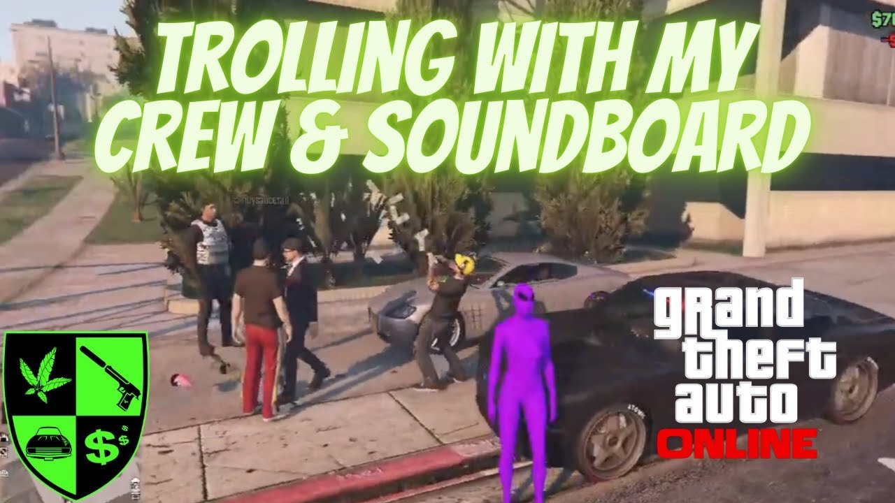 Trolling GTA ONLINE with my crew & soundboard | GTA ONLINE | Midnight Mod Menu