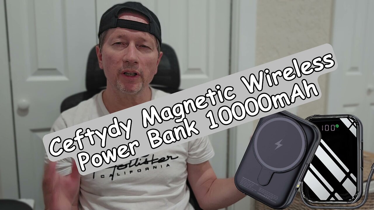 Ceftydy Magnetic Wireless Portable Power Bank 10000mAh 20W PD, Review With Capacity Test