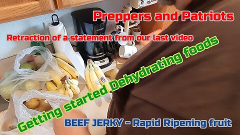 Rapid Ripening Fruits and Food Dehydration