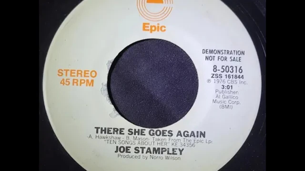 Joe Stampley – There She Goes Again