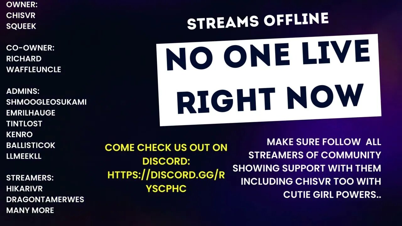 AlloyXuast Streamers Lists - Streamers Offline Fallback