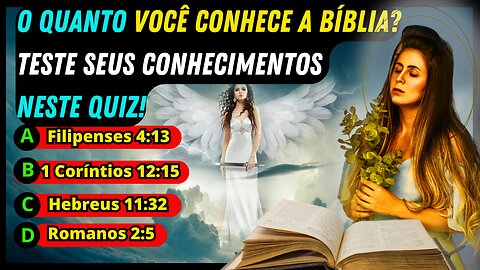 Quiz sobre a Bíblia com 16 perguntas apenas 10% acertam todas