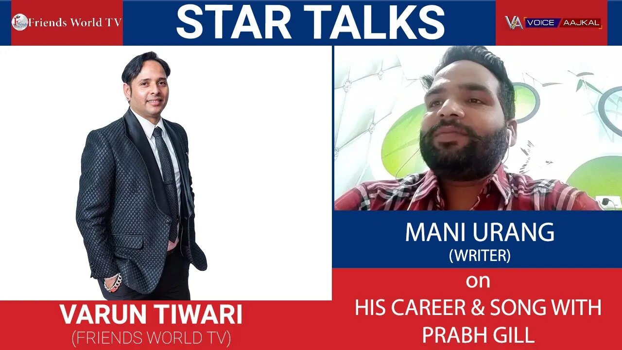 MANI URANG (WRITER) in conversation with VARUN TIWARI